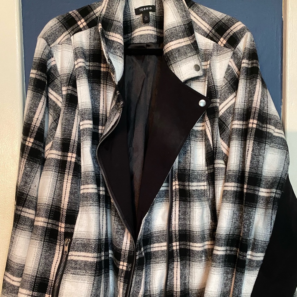 Plaid Torrid Moto Jacket